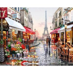 Paris After Rain DIY Painting By Numbers Kits for Adults