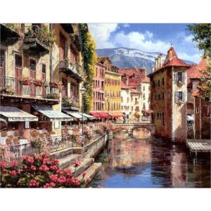 Annecy Embankment - DIY Painting by Numbers Kit