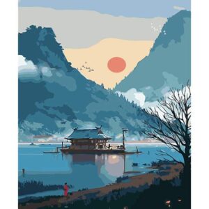 Chinese Mountain Landscape - DIY Painting by Numbers