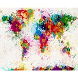Colorful World Map - DIY Drawing by Numbers Kits