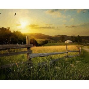Country Farm - Acrylic Drawing by Numbers Kits