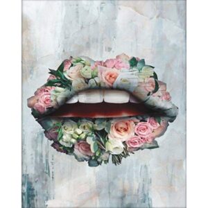 Graffiti Art Lips from Roses - Paint by Numbers Kit