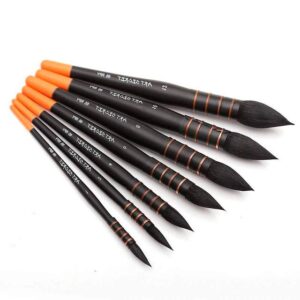 Round Pointed Tip Paint Brush Color Black
