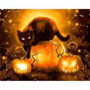 Symbol of Halloween - DIY Oil Paint By Numbers Kit