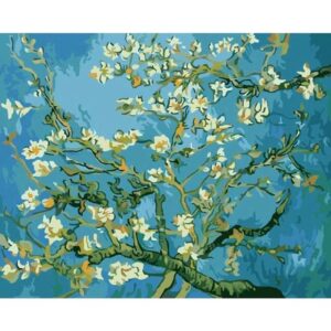 Almond Blossoms by Vincent van Gogh 1890 - Acrylic Paint by Numbers