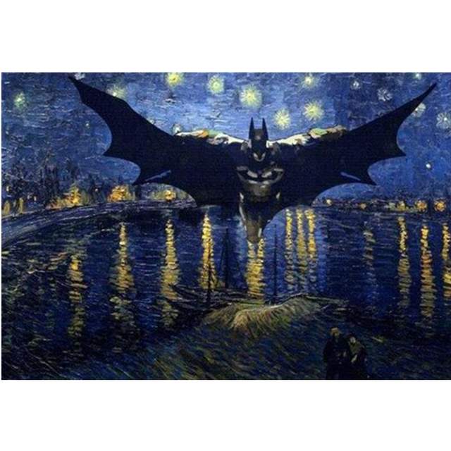 Batman Starry Night - Movie Paint by Numbers Kit