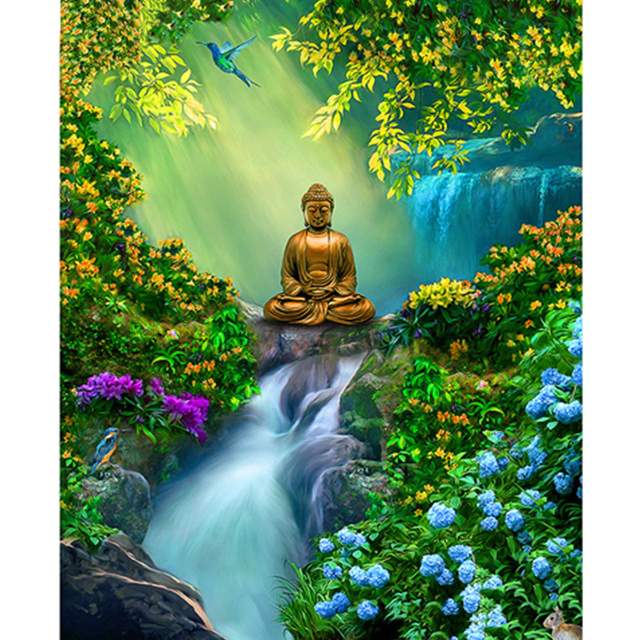 Buddha in Eden Garden - Paint by Numbers for Adults
