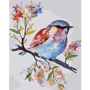 Colorful Chickadee - Paint by Numbers for Adults