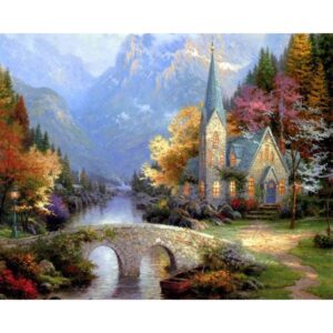 Mountain Chapel - Painting by Numbers Kit