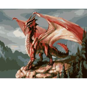 Red Dragon - Painting by Numbers for Sale