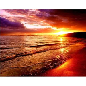 Sunset over Sea Paint by Number Kit