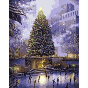 Christmas Tree in New York - Paint by Numbers for Adults