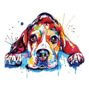 Colorful Beagle - Dogs Paint by Numbers