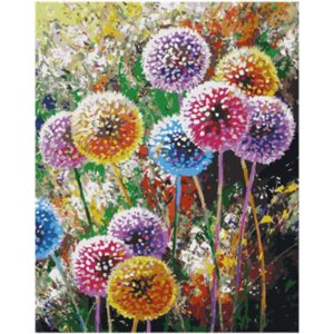 Colorful Dandelion - Flower Painting by Numbers