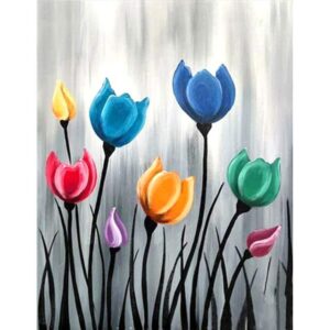 Colorful Tulips - Flowers Paint by Numbers Kits