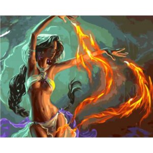 Dance of Flame - Paint by Numbers for Adults