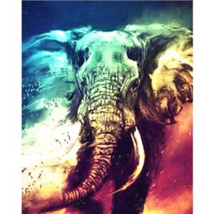 Fantasy Elephant - Paint by Numbers Animals