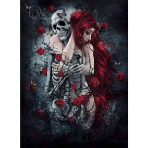 From First Kiss Until Last Breath - Halloween Paint by Numbers for Adults