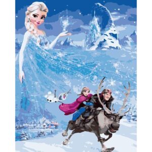 Frozen Movie Characters - Cartoon Paint by Numbers