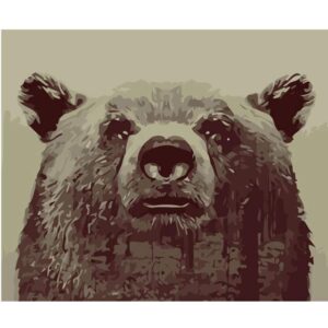 Grizzly Bear - Wildlife Paint by Numbers Kits