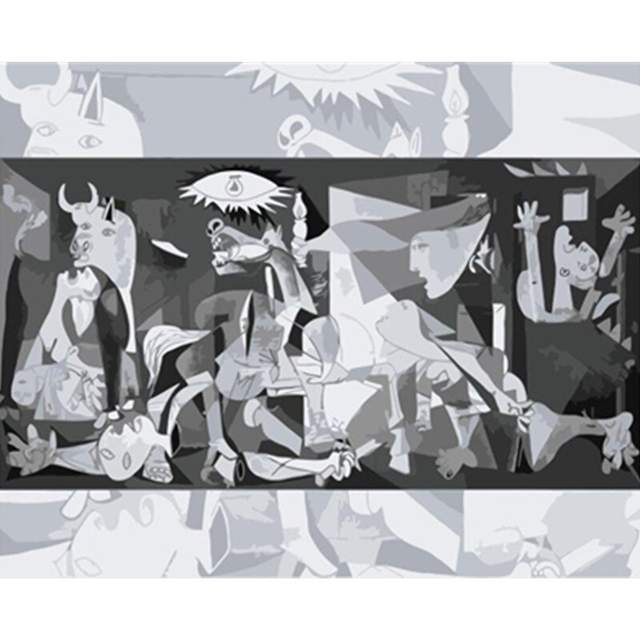 Guernica by Pablo Picasso - Paint by Numbers Famous Paintings