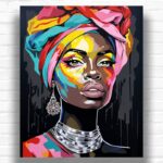 Abstract African American Woman - Paint by Numbers African American