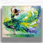 Abstract Ballerina - Ballet Dancer Paint by Numbers