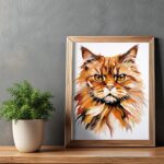 Angry Cat - Paint by Number Kit