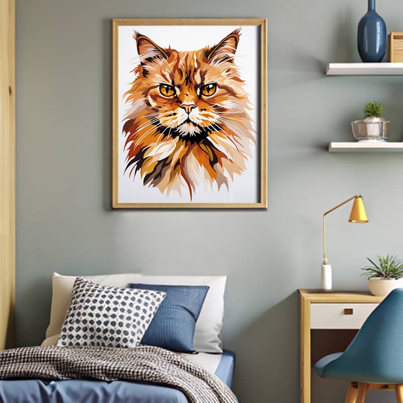 Angry Cat - Paint by Number