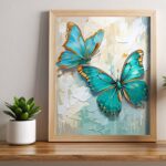 Blue Butterflies - Butterfly Paint by Number Kits