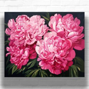 Bouquet of Pink Peonies - Flowers Paint by Numbers Kit