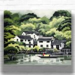 Breaking Dawn in Japan - Paint by Numbers Japanese