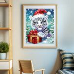 Christmas Baby Tiger - Christmas Paint by Number Kits