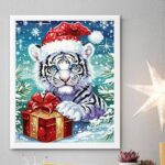 Christmas Baby Tiger - Paint by Number Christmas