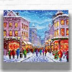 Christmas Eve in New York - Christmas Paint by Number Kits
