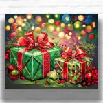 Christmas Gifts - Christmas Scene Paint by Numbers