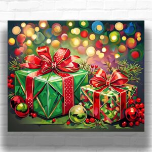 Christmas Gifts - Christmas Scene Paint by Numbers