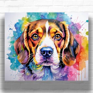 Colorful Beagle - Dog Paint by Number Kit