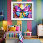 Colorful Butterfly - Butterfly Paint by Number Kits