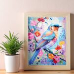 Colorful Chickadee - Bird Paint by Number Kit