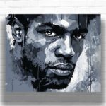 Dark Face - Black and White Paint by Numbers for Adults