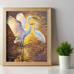 Herons at Sunset - Paint By Number Kit