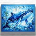 Humpback Whale in Sea - Paint by Numbers Whale