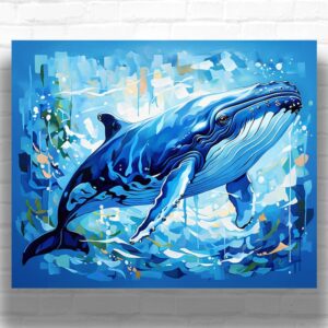 Humpback Whale in Sea - Paint by Numbers Whale
