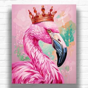 King Flamingo - Paint By Number Kit