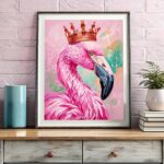 King Flamingo - Pink Flamingo Paint By Number Kit