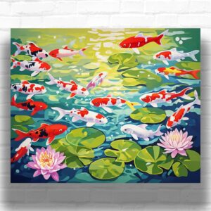 Koi Fish - Paint by Numbers Koi Fish