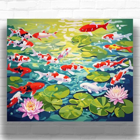 Koi Fish - Paint by Numbers Koi Fish