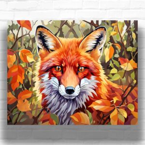 Little Fox in Fall - Paint by Numbers Kit