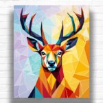 Mosaic Deer - Paint by Number Kit
